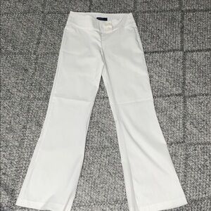 Polo by Ralph Lauren White Stretch Flare Pants
